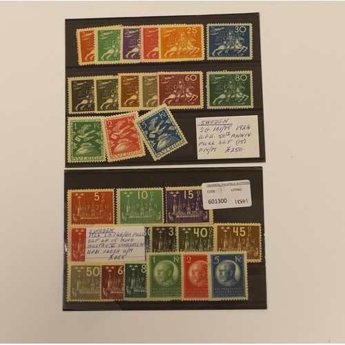 2179 - A selection of stamps with Rhodesia 1902-13 Double Heads to 2/-, 2/6d, (2), 5/-, 7/6d, 10/- and £1 i... 