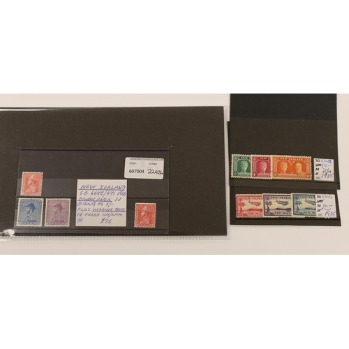 2180 - Various stamps including New Guinea 1931 both Overprinted air sets, 1935 £2, 1939 set to £1, New Zea... 