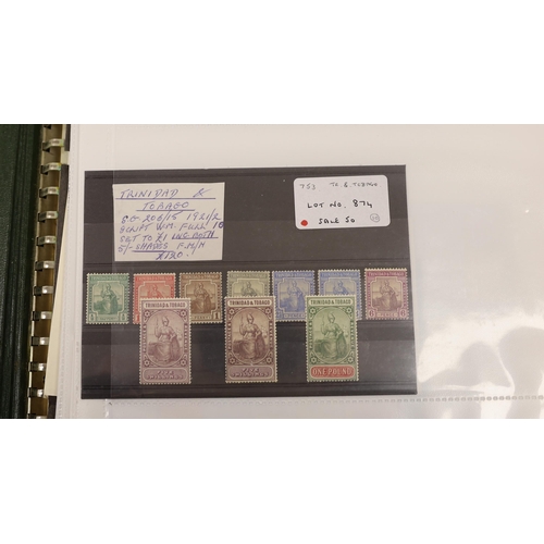 2183 - Various stamps including Rhodesia  Admirals to £1, Trinidad and Tobago 1869 5/-, 1913 £1, 1921 1/2d ... 