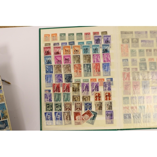 2189 - Various collections of stamps in nine albums and stockbooks Including France and Colonies, Latvia, T... 