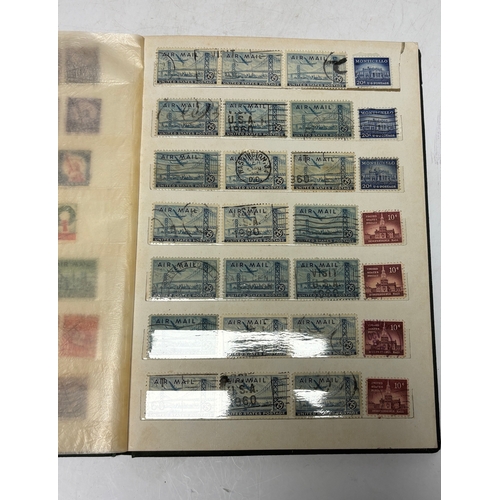 2194 - A collection of China, Malaya, British, British empire and USA stamps in various stock books and loo... 