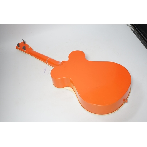 251 - The Beatles plastic toy guitar by Selcol, 59cm