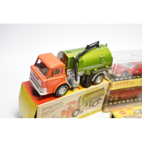 257 - Eight boxed Dinky Toys including two (109) Gabriel Model T Fords, (987) ABC TV Mobile Control Room, ... 