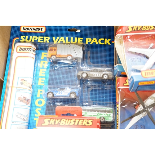 287 - Thirty one boxed 1970s Matchbox Sky Busters diecast aircraft, together with two 1980s Matchbox Supe... 