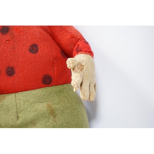 302 - A Katzenjammer Kids 'Misses', felt body and composition face, 36cm high, a Chiltern panda, 1950's, a... 