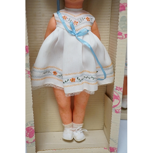 341 - Three boxed 1960s Italian plastic dolls, tallest 45cm