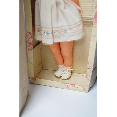 341 - Three boxed 1960s Italian plastic dolls, tallest 45cm