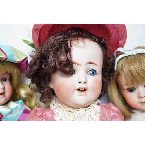 347 - A Walter & Son 200 bisque doll, 38cm, an Alt Beck & Gottschalk 1361 character doll, 41cm, and a Gerb... 