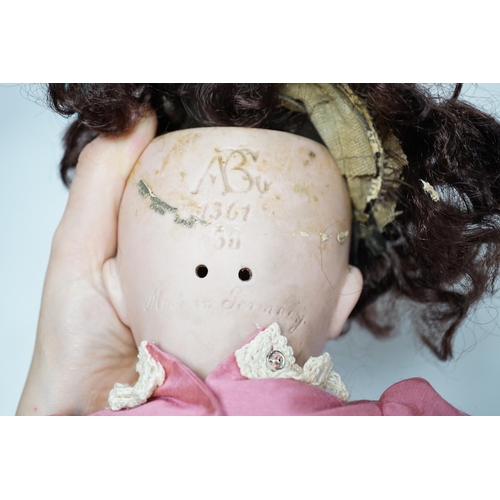 347 - A Walter & Son 200 bisque doll, 38cm, an Alt Beck & Gottschalk 1361 character doll, 41cm, and a Gerb... 