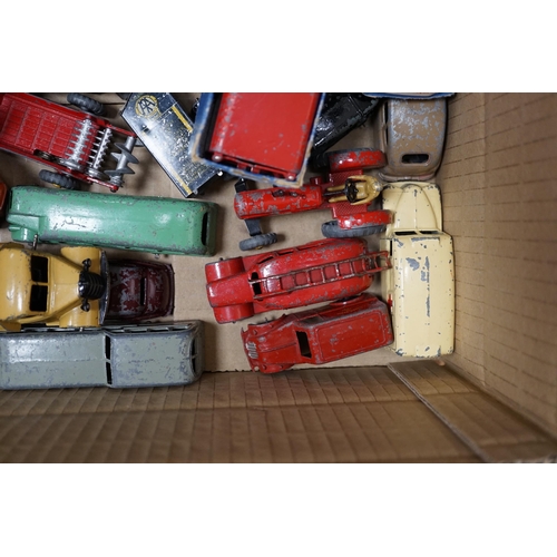 363 - Twenty Dinky Toys and Supertoys including two Guy vans (514); Lyons and Slumberland, two taxis, a Va... 