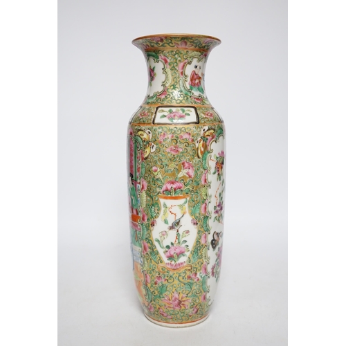 387 - A 19th century Chinese famille rose vase, 30cm