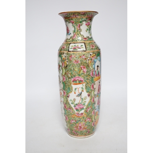 387 - A 19th century Chinese famille rose vase, 30cm