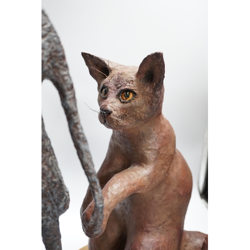 429 - Three mixed media novelty statues, tallest 55cm high