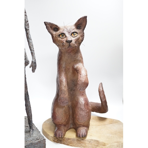 429 - Three mixed media novelty statues, tallest 55cm high