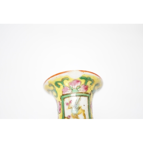 444 - Seven 19th/20th century Chinese enamelled porcelain vases,  boxes or jars