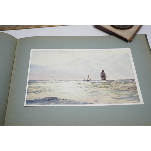 519 - A collection of books and folders relating to naval vessels and ocean liners, including the raid on ... 