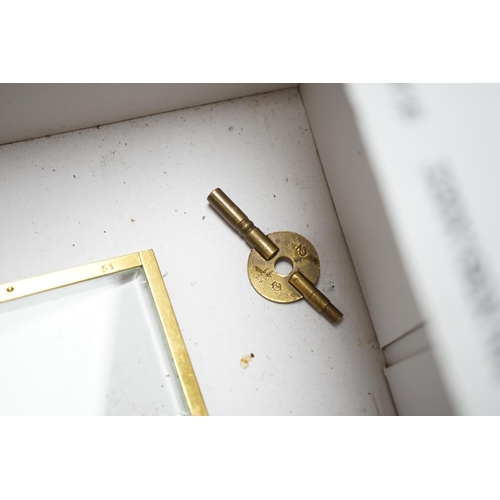 527 - An Asprey pocket watch in silver mounted case, brass cased carriage timepiece, military compasses et... 