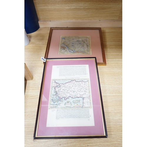 716 - Gerard Mercator (1512-1594) two hand coloured maps comprising Natolia, Asia Minor and China, publish... 