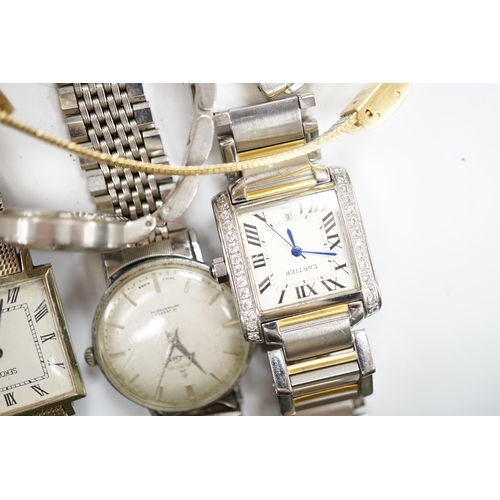 966 - A large quantity of assorted mainly modern wrist watches, wrist and pocket movements, straps, bracel... 