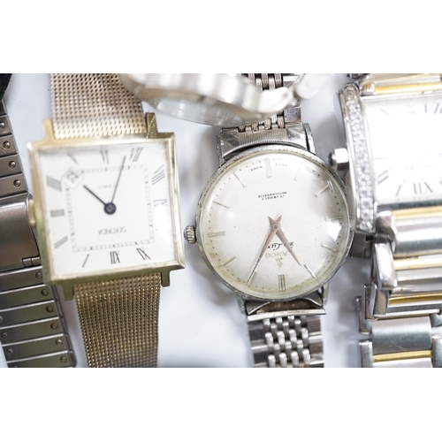 966 - A large quantity of assorted mainly modern wrist watches, wrist and pocket movements, straps, bracel... 