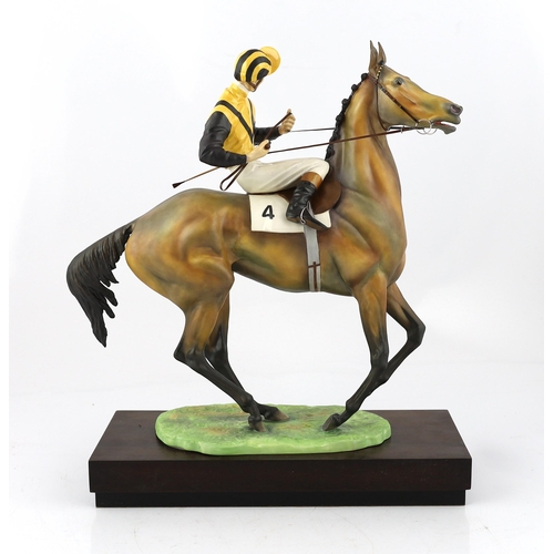 118 - Bernard Winskill (d.1980), a Royal Worcester porcelain group, 'At The Start No.4', limited edition 1... 