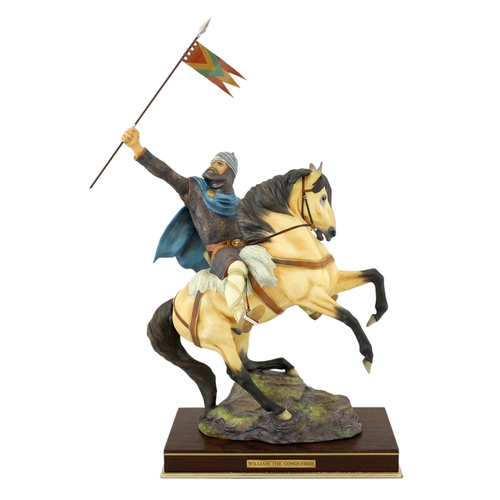 123 - Bernard Winskill (d.1980), a Royal Worcester porcelain model of William the Conqueror on horseback, ... 