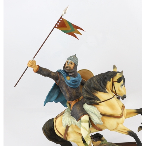 123 - Bernard Winskill (d.1980), a Royal Worcester porcelain model of William the Conqueror on horseback, ... 