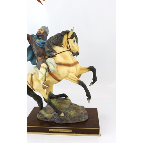 123 - Bernard Winskill (d.1980), a Royal Worcester porcelain model of William the Conqueror on horseback, ... 