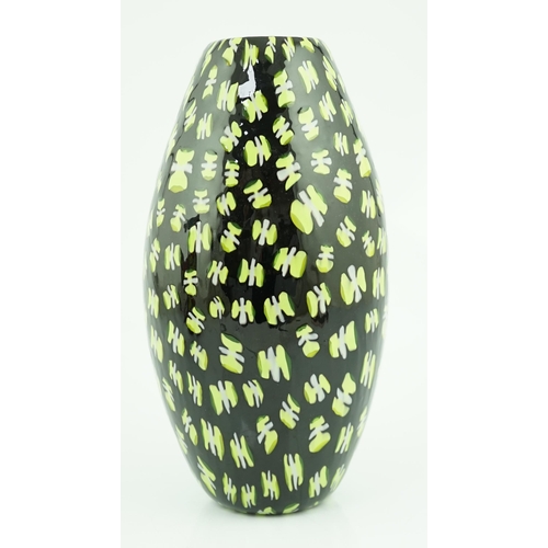 21 - ** ** Vittorio Ferro (1932-2012), a Murano glass Murrine vase, ovoid shaped, with yellow butterflies... 