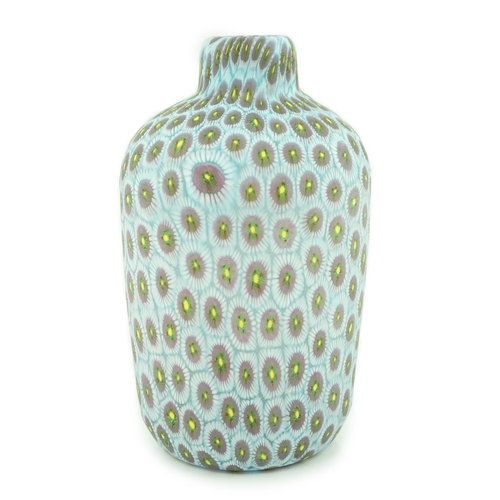 30 - ** ** Vittorio Ferro (1932-2012), a Murano glass Murrine vase, with an all over flower head design, ... 