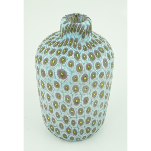 30 - ** ** Vittorio Ferro (1932-2012), a Murano glass Murrine vase, with an all over flower head design, ... 