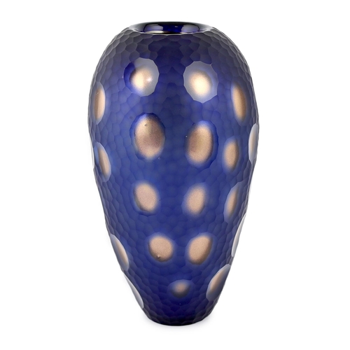 37 - ** ** Vittorio Ferro (1932-2012) for Fratelli Pagnin, a Murano glass Murrine vase, with a blue groun... 