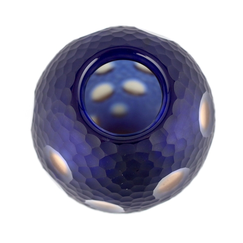 37 - ** ** Vittorio Ferro (1932-2012) for Fratelli Pagnin, a Murano glass Murrine vase, with a blue groun... 