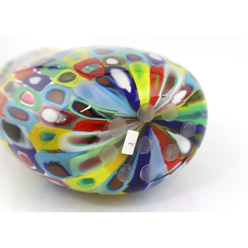 6 - ** ** Gianluca Vidal (1976-), a Murano glass multi-coloured Murrine vase, 50cm highPlease note this ... 