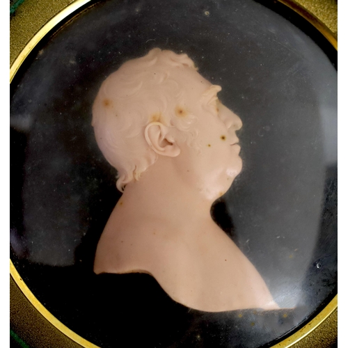 71 - Peter Rouw (1771-1852), a wax profile of Charles James Fox, case diameter 13.5cm