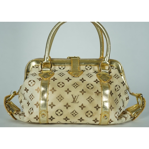 1006 - A vintage Louis Vuitton Theda beige and brown Monogram bag, celebrating 50 years of Louis Vuitton: S... 