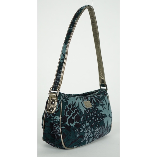 1007 - ** ** A Lulu Guinness velvet handbag, with dust bag, width 26cm, height 14cm, height overall 36cm, d... 