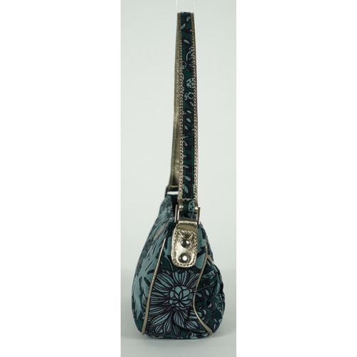 1007 - ** ** A Lulu Guinness velvet handbag, with dust bag, width 26cm, height 14cm, height overall 36cm, d... 