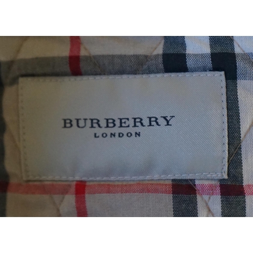 1017 - Two Burberry lady's quilted jackets, one pink and the other green, size Medium