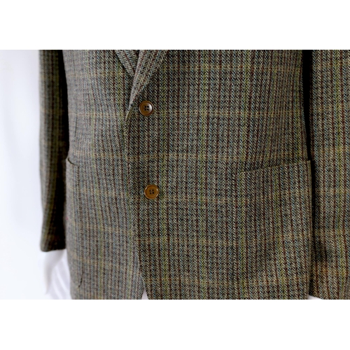 1090 - A Saint Laurent rive gauche gentlemen's wool tweed jacket, approx size 42"