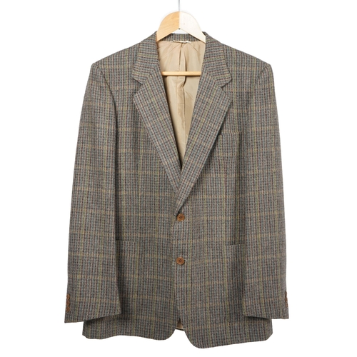 1090 - A Saint Laurent rive gauche gentlemen's wool tweed jacket, approx size 42"