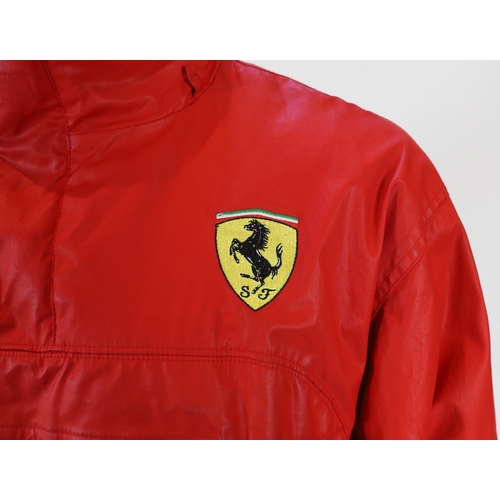 1091 - A Ferrari, Michael Schumacher red pullover jacket, Ferrari official licensed product 03047559, 100% ... 