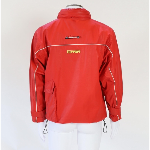 1091 - A Ferrari, Michael Schumacher red pullover jacket, Ferrari official licensed product 03047559, 100% ... 