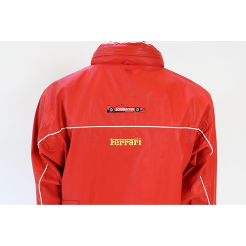 1091 - A Ferrari, Michael Schumacher red pullover jacket, Ferrari official licensed product 03047559, 100% ... 