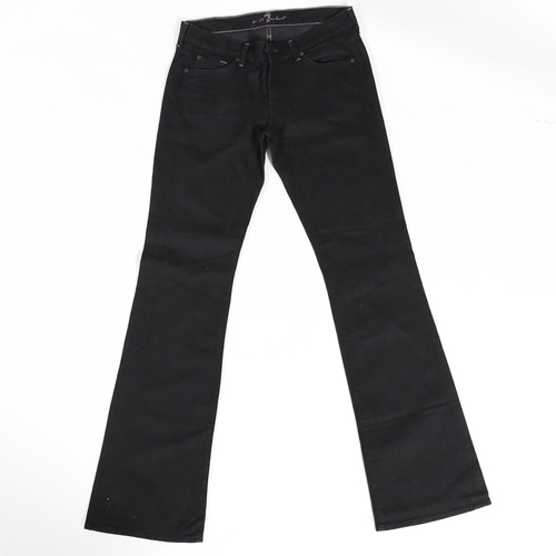 1097 - Two pairs of 7 All Mankind lady's jeans, one straight leg, the other flare, size 29