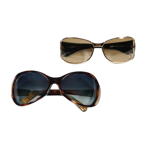 1106 - A pair of Paul Smith and a pair of Jean Paul Gautier lady's sunglasses with cases.