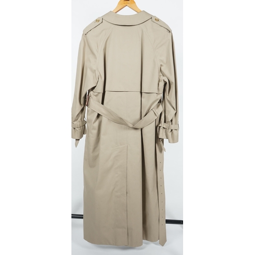 1107 - A lady's Burberry trench coat with padded detachable lining, c.2005, size 12