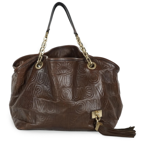 1119 - A Louis Vuitton brown Paris Souple Whisper shoulder bag, Limited Edition, from the F/W 2008 collecti... 