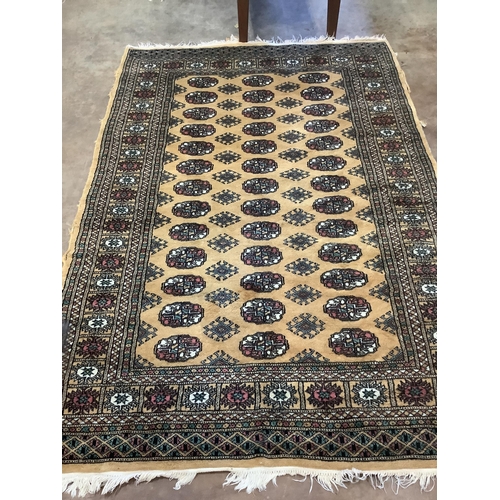 1193 - A Bokhara beige ground rug, 183 x 126cm