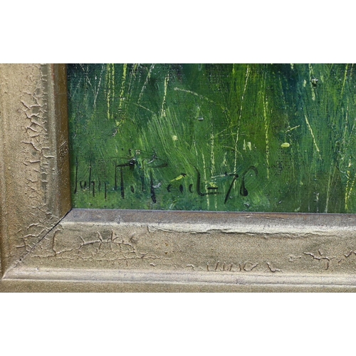 1773 - * * John Robertson Reid (Scottish 1851-1926), oil on canvas, Girl wearing a bonnet, in the shade of ... 